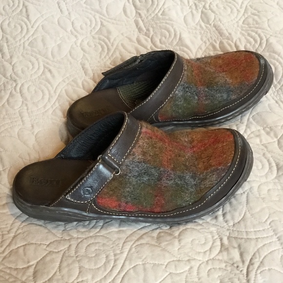 Born Wool and Leather Clogs, size 8 - Picture 2 of 5